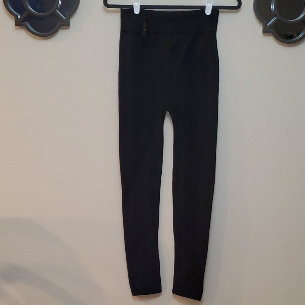 Black Plush Leggings